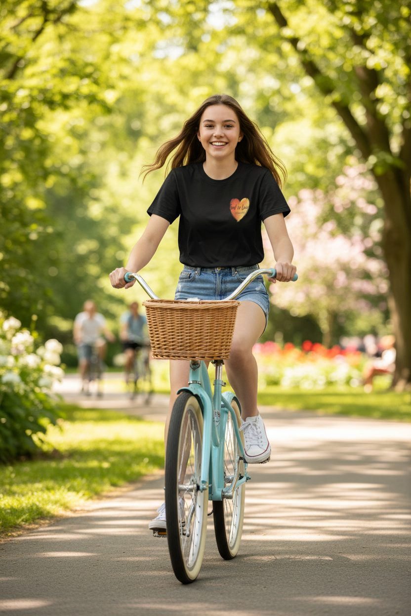 1 John 4:8 (Heavyweight T Shirt)