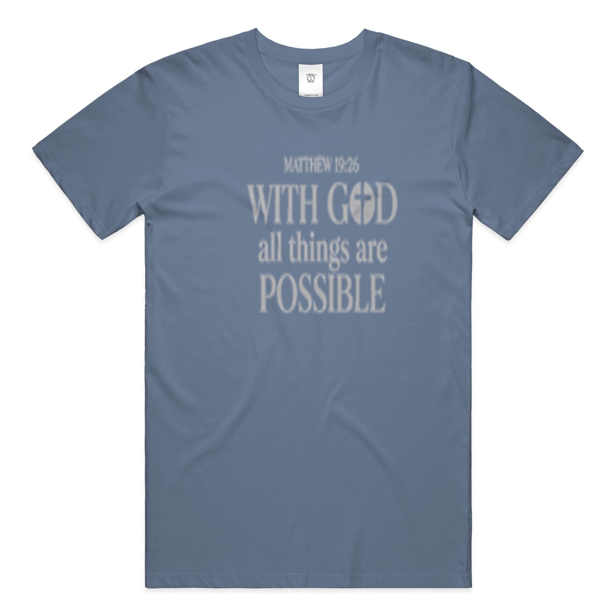 Matthew 19:26 (Heavyweight T Shirt)