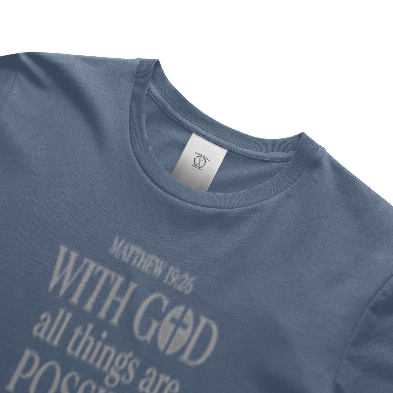 Matthew 19:26 (Heavyweight T Shirt)