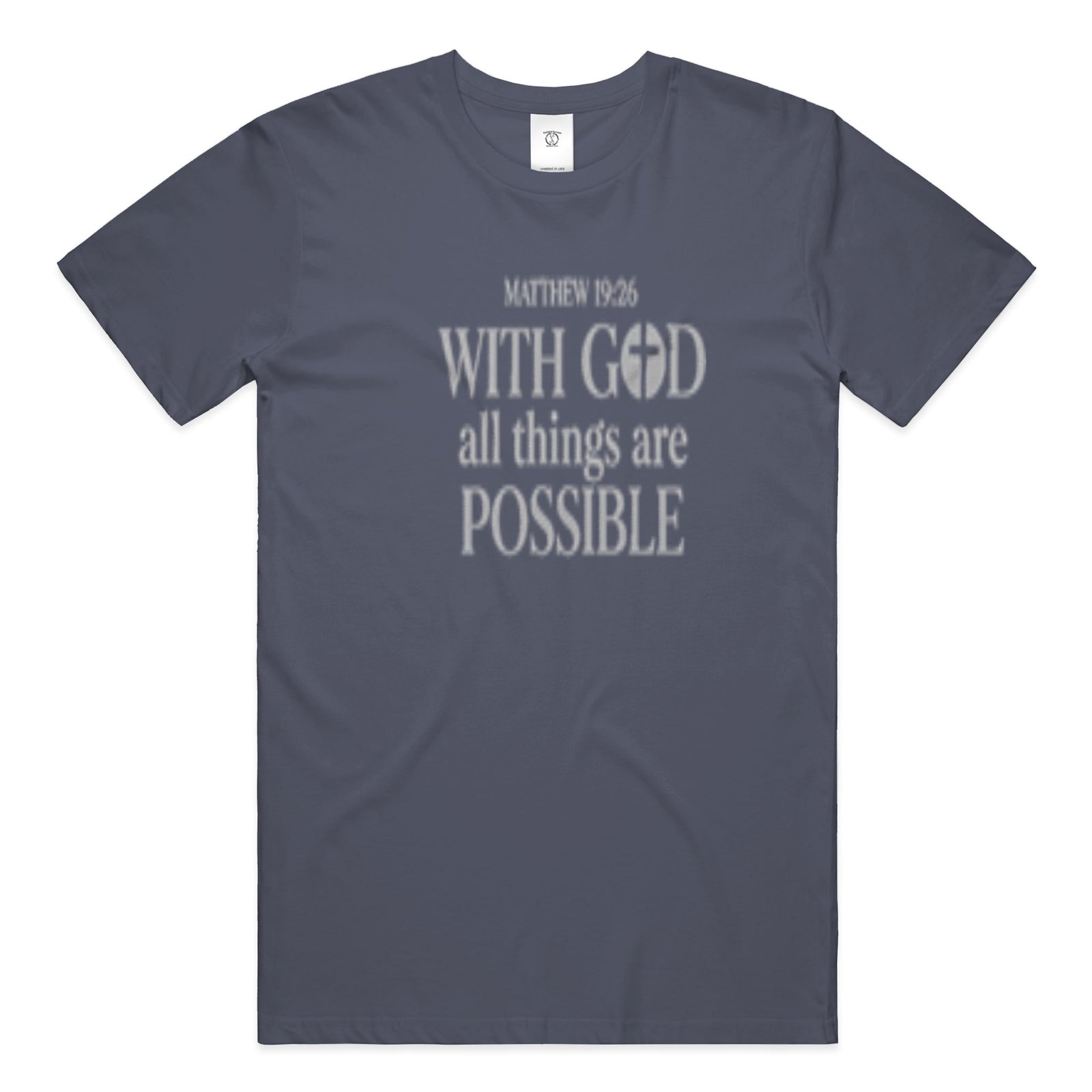 Matthew 19:26 (Heavyweight T Shirt)