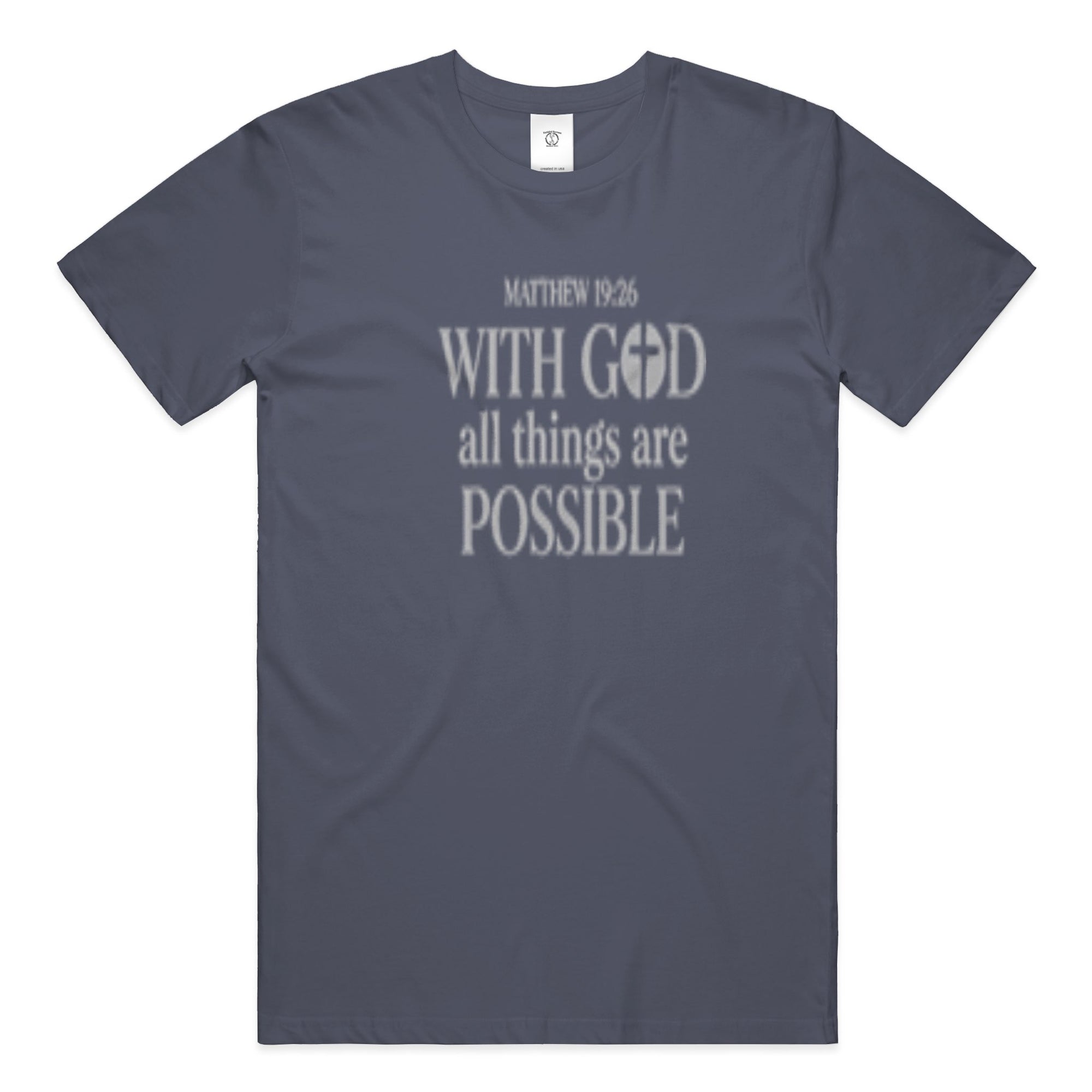 Matthew 19:26 (Heavyweight T Shirt)