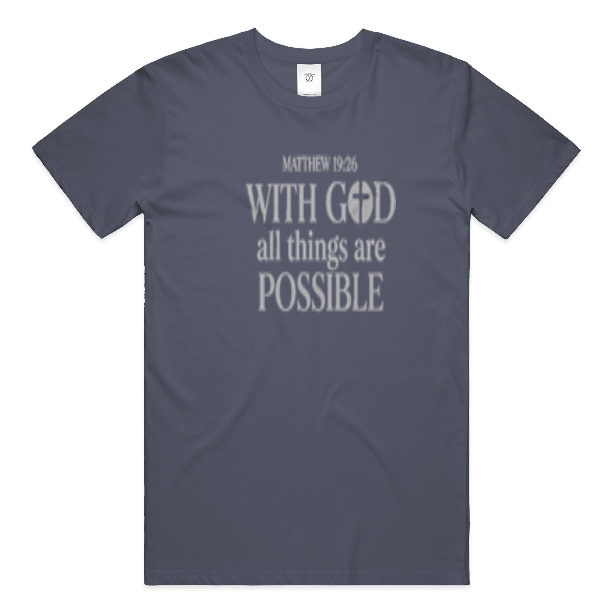 Matthew 19:26 (Heavyweight T Shirt)
