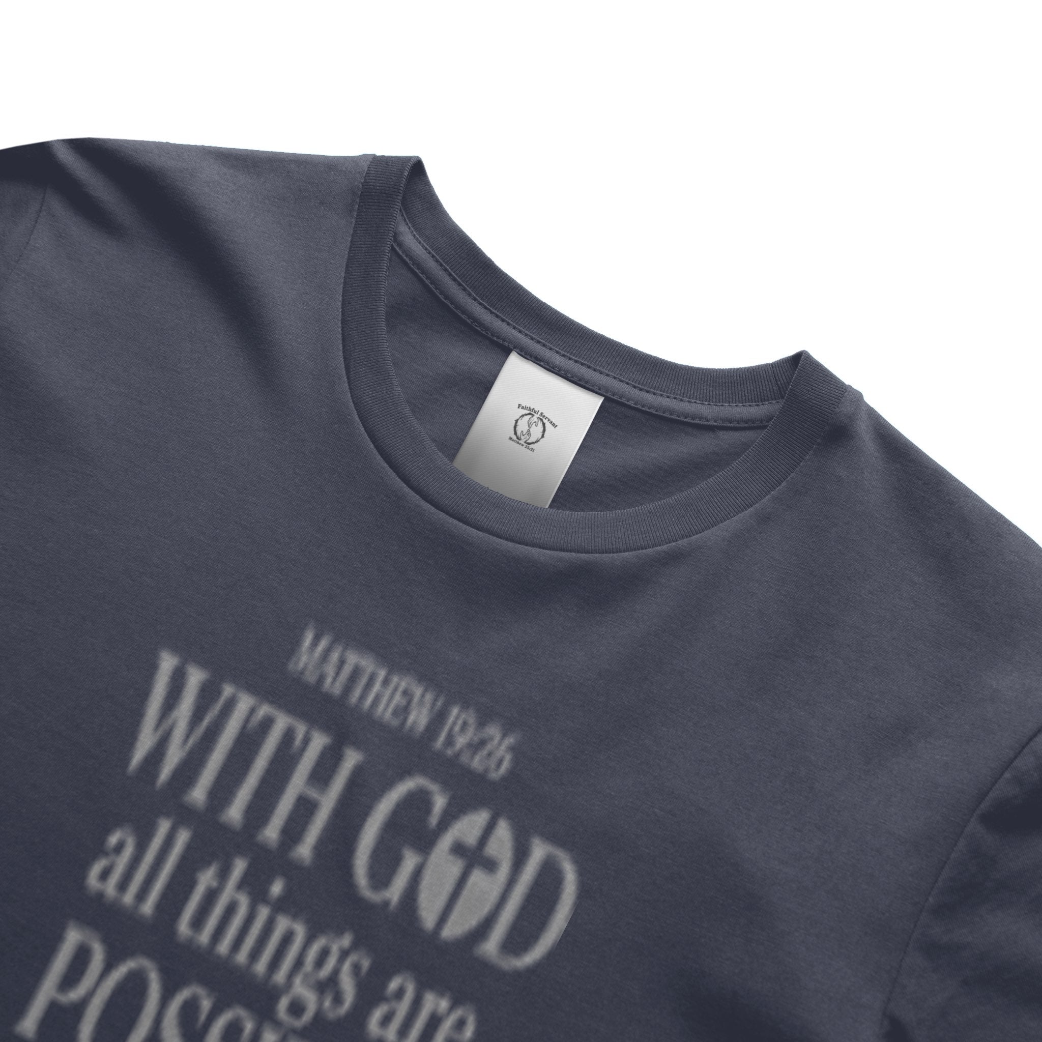 Matthew 19:26 (Heavyweight T Shirt)