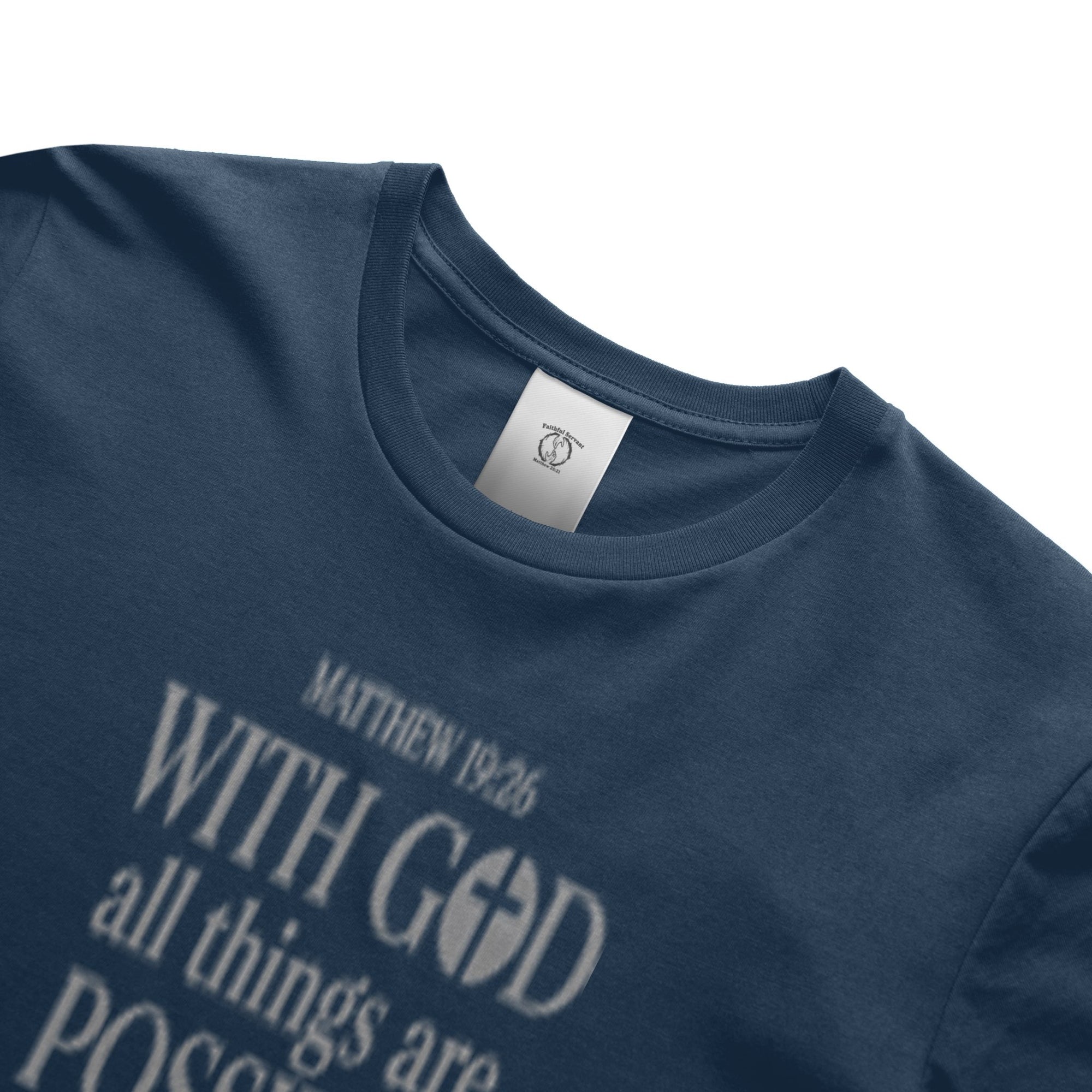 Matthew 19:26 (Heavyweight T Shirt)