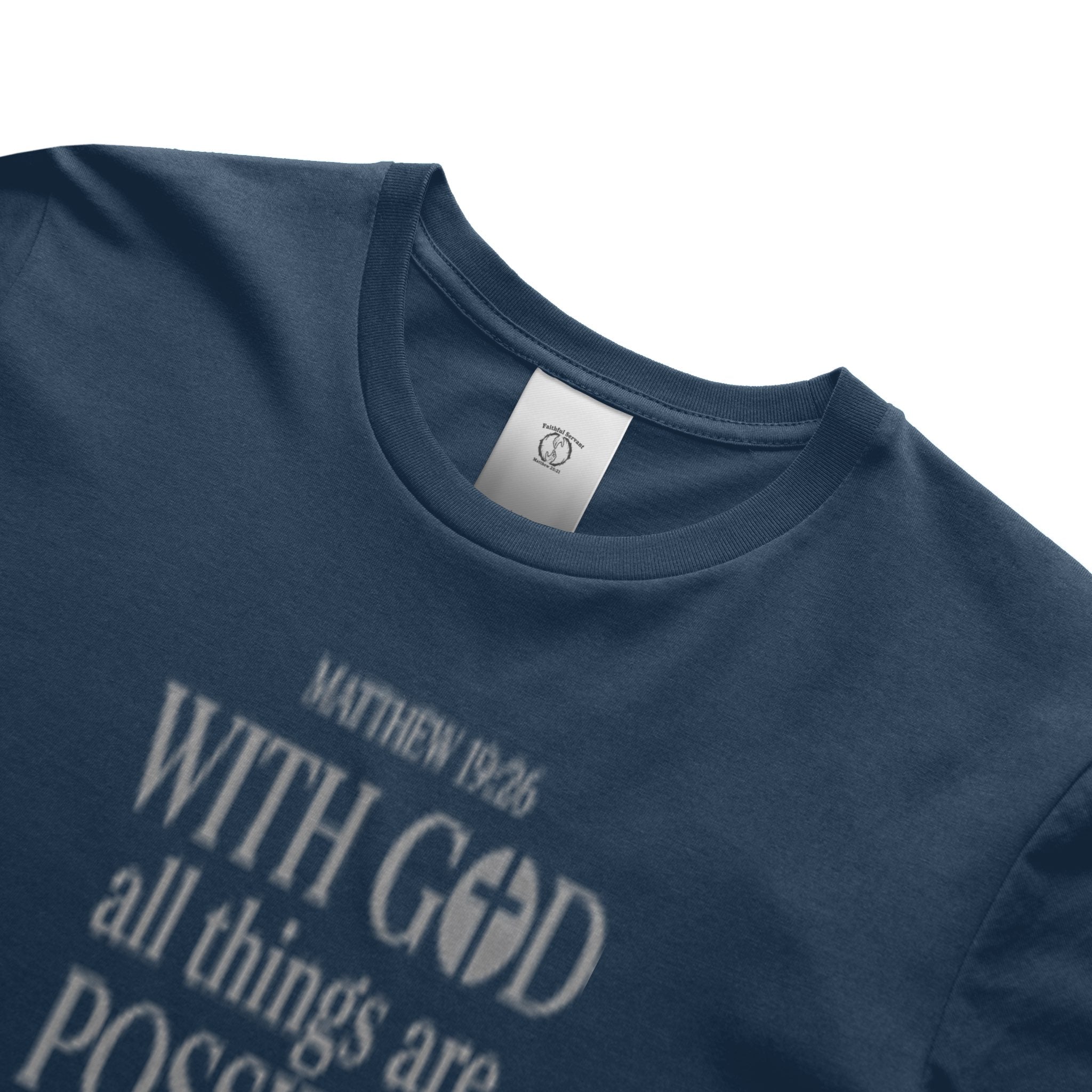 Matthew 19:26 (Heavyweight T Shirt)