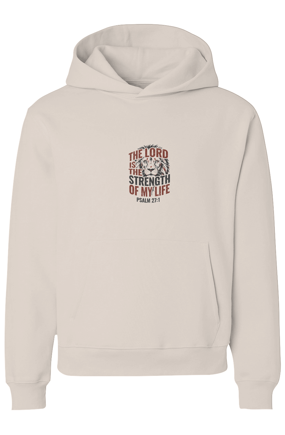 Psalm 27:1 (Unisex Heavyweight Hoodie)